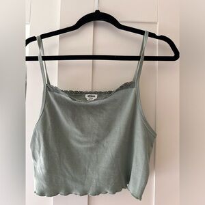 Cotton On lace detail teal tank